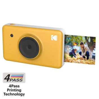 Kodak Mini Shot Instant Camera Yellow KODMSY
