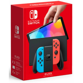 Nintendo Switch OLED - Neon Red & Neon Blue