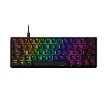 Клавиатура HP HyperX 60 Alloy Origins AQU Gaming, геймърска, механична, RGB подсветка, черна, USB | JAR Computers HP HyperX 60 Alloy Origins AQU Gaming 56R61AA#ABA