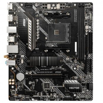 Дънна платка MSI MAG A520M VECTOR WIFI, AM4, A520, DDR4, PCI-E 3.0 (DP/HDMI), 4x SATA 6Gb/s, 1x M.2 M.2, 4x USB 3.2 Gen 1, Wi-Fi, Bluetooth, Micro ATX | JAR Computers MSI MAG A520M VECTOR WIFI