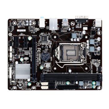 Дънна платка Gigabyte H81M-S1, H81, LGA1150, DDR3, PCI-E (VGA), 2x SATA 6Gb/s, 2x USB 3.0, microATX | JAR Computers Gigabyte H81M-S1