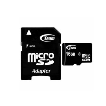 Team Group 16GB MicroSD CL4 + Adapter