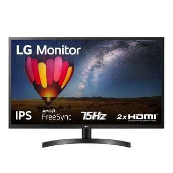 Монитор LG 32MN500M-B, 31.5" (80.01 cm) IPS панел, 75Hz, Full HD, 5ms, 250cd/m2, 2x HDMI | JAR Computers LG 32MN500M-B