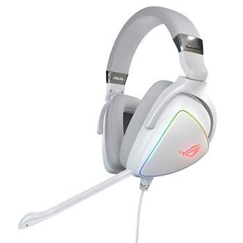 Слушалки Asus ROG Delta, микрофон, гейминг, USB-C/USB, бели | JAR Computers Asus 90YH02HW-B2UA00