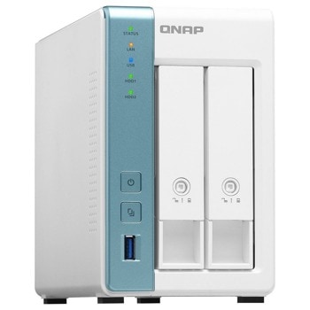 Мрежови диск (NAS) Qnap TS-231P3-2G, четириядрен AnnapurnaLabs Alpine AL314 1.7 GHz, без твърд диск (2x 3.5-inch SATA 6Gb/s), 2GB DDR3, 1x RJ45, 1x 2.5 Gigabit Ethernet Port, 60W | JAR Computers Qnap TS-231P3-2G