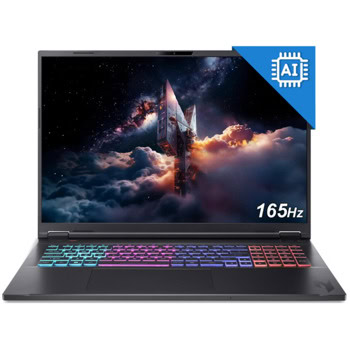 Лаптоп Acer Nitro 18 AI AN18-61-R6LZ(NH.QYFEX.003), дестядрен AMD Ryzen AI 9 365 2/5GHz, 18"(45.7cm) WQXGA IPS 165Hz Anti-Glare Display & GFRTX 5070 Ti 12GB, 32GB DDR5, 2TB SSD NVMe, 2x USB 3.2 Gen 2 Type-A, Linux | JAR Computers Лаптоп Acer Nitro 18 AI AN18-61-R6LZ