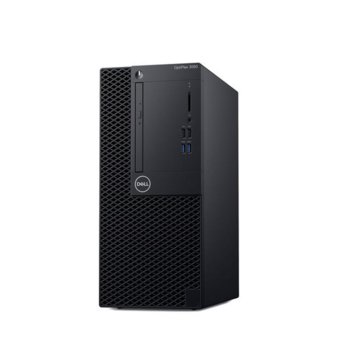 Настолен компютър Dell OptiPlex 3060MT (S050O3060MTECAPU_UBU-14), четириядрен Coffee Lake Intel Core i3-8100 3.6 GHz, 8GB DDR4, 1TB HDD, 4x USB 3.1, клавиатура и мишка, Linux | JAR Computers Dell OptiPlex 3060MT S050O3060MTECAPU_UBU-14