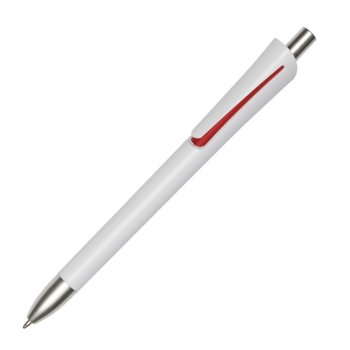 Химикалка TOPS Oregon бяла с червено 50 бр