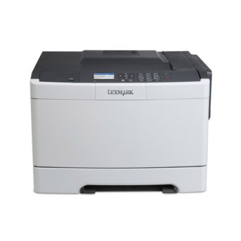 Lexmark CS410n, цветен лазерен принтер, 1200x1200 dpi, 30стр/мин, 256MB, LAN, USB | JAR Computers Lexmark CS410n A4 Colour Laser Printer