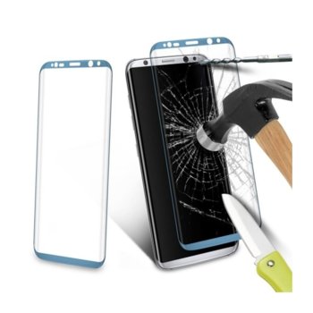Протектор за Samsung Galaxy S8+ G955 FullFace син