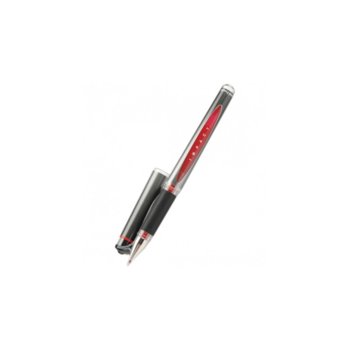 Ролер UNI Impac UM-153S, червен, 1 mm, гел, цената е за 1бр. (продава се в опаковка от 12бр.) | JAR Computers UNI Impac UM-153S