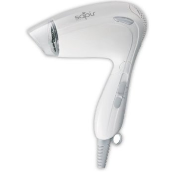 Сешоар сгъваем SAPIR SP 1100 CQ, 1200W, 2 скорости, 2 степени на температура, концентратор, Бял | JAR Computers Сешоар сгъваем SAPIR SP 1100 CQ 1200W Бял