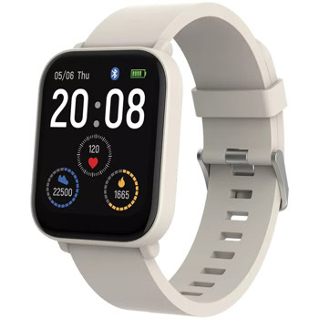 Смарт часовник Canyon Easy SW-54, 1.7" (4.31cm) IPS дисплей, Bluetooth, следене на сърдечния ритъм, мониторинг на съня, 14 спортни режима, IP68, до 5 дни време на работа, 64MB Flash памет, бежов | JAR Computers Canyon EASY SW-54 Beige CNS-SW54WB