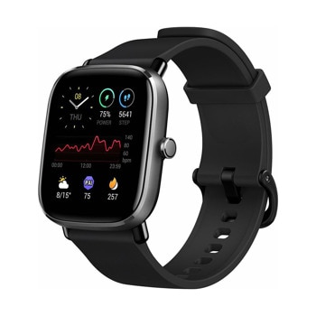 Смарт часовник Xiaomi Amazfit GTS 2 Mini 40mm, 1.55" (3.93 cm) AMOLED дисплей, крачкомер, монитор за сън, барометър, черен | JAR Computers Amazfit GTS 2 Mini Aluminium 40mm Smartwatch