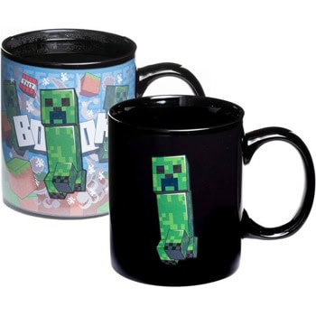 Чаша Paladone Minecraft Creeper Heat Change Mug, 300ml, черна | JAR Computers Paladone Minecraft Creeper Heat Change Mug