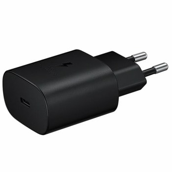 Зарядно устройство Samsung EP-TA800EBE, от контакт към USB C(ж), 9V/2.77A/25W, черно, bulk image
