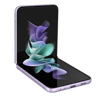 Смартфон Samsung Galaxy Z Flip3 5G (лилав), 6.7" (17.01 cm) Foldable Dynamic AMOLED 2X, 120Hz дисплей, осемядрен Snapdragon 888 5G 2.84GHz, 8GB RAM, 256GB Flash, 12.0 + 12.0 & 10.0 Mpix камера,Android, 183 g. | JAR Computers Samsung Galaxy Z Flip3 256/8 GB Lavandula