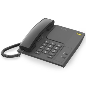 Стационарен телефон Alcatel Temporis 26, монтаж на стена, бутон "mute", черен image
