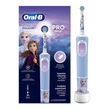 Ел. четка за зъби Oral-B Pro Kids 3+, 2 режима на работа, синя | JAR Computers Ел. четка за зъби Oral-B Pro Kids 3+