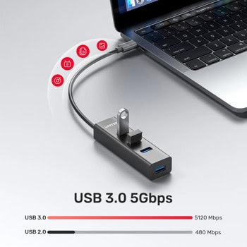 USB хъб Unitek Y-3089Z01 4 порта