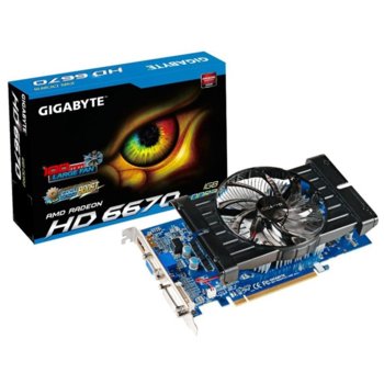 Видео карта AMD 6670, 1GB, Gigabyte R667D3-1GI, PCI-E, DDR3, 128bit, HDMI & DVI | JAR Computers AMD 6670 1GB Gigabyte R667D3-1GI
