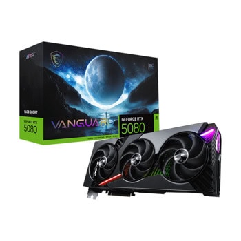 Видео карта Nvidia GF RTX 5080, 16GB, MSI Vanguard SOC, PCI-E 5.0, GDDR7, 256-bit, DisplayPort, HDMI | JAR Computers GF RTX 5080 MSI Vanguard SOC