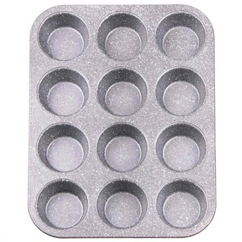 Форма за мъфини Voltz V51223RC, мраморно покритие, 35.2х26.8x3.0 см, червена | JAR Computers Voltz V51223RC