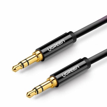 Кабел Ugreen 50361, от 3.5mm жак(м) към 3.5mm жак(м), 1m, черен | JAR Computers Кабел Ugreen Jack 3.5 м to Jack 3.5 м 1m black
