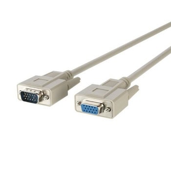 Кабел Belkin PRO F2N025b3M, VGA(м) към VGA(ж), 3m, бял | JAR Computers Belkin F2N025b3M