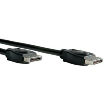 Кабел Roline 11.99.5603 DisplayPort(м) към DisplayPort(м), 3m, черен | JAR Computers Кабел DisplayPort (м) 3m