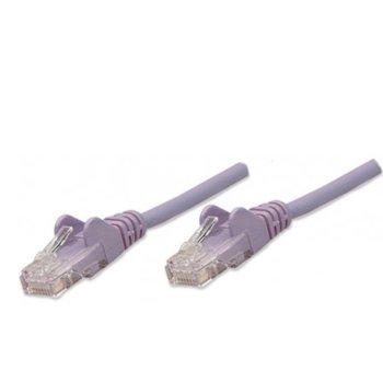 Пач кабел Intellinet Cat5e, 2m, лилав