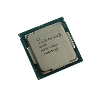 Процесор Intel Pentium Gold G5400 двуядрен (3.7GHz, 4MB, FCLGA1151) Tray, без охлаждане | JAR Computers Intel Pentium Gold G5400 Tray