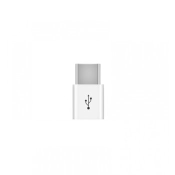 Преходник Micro USB към Type C бял