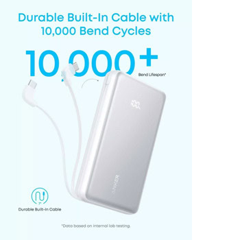 anker zolo, 20000mah, 22.5w, qc + pd (черен)