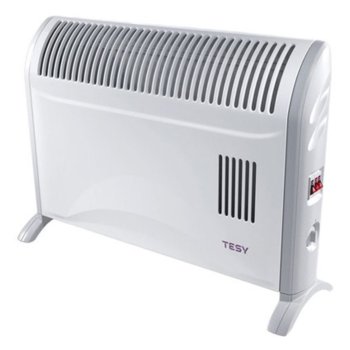 Конвектор Tesy CN 204 ZF, 3 степени на мощност, терморегулатор, термостат, топловентилатор, 2000W, сив | JAR Computers Конвектор Tesy CN 204 ZF