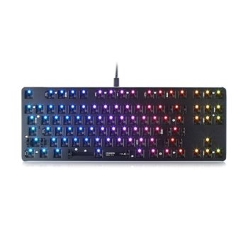 Основа за клавиатура Glorious GMMK TKL, механична, RGB, черна, USB | JAR Computers Mеханична клавиатура основа Glorious RGB GMMK TKL
