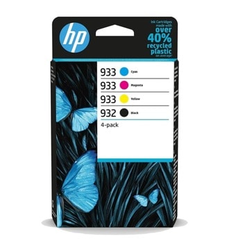 HP 932 Black/933 CMY Ink Cartridge 4-Pack 6ZC71AE