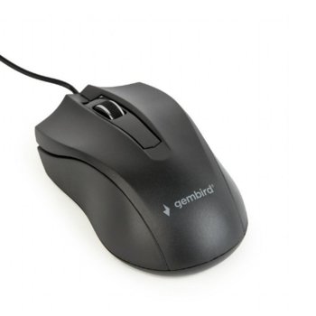 Мишка Gembird MUS-3B-01, оптична (1000 dpi), USB, черна | JAR Computers Мишка Gembird MUS-3B-01