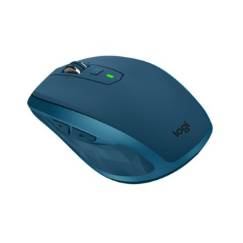 Мишка Logitech MX Anywhere 2S, лазерна "Darkfield"(4000 dpi), безжична, Bluetooth, microUSB, тъмно синя | JAR Computers Logitech MX Anywhere 2S Midnight Teal 910-005154