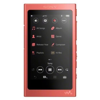 Sony NW-A45HN 16GB red