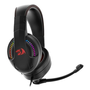 Слушалки Redragon Cronus H211-RGB, микрофон, гейминг, 40mm драйвер, RGB подсветка, 3.5mm жак, USB, черни | JAR Computers Redragon Cronus H211-RGB