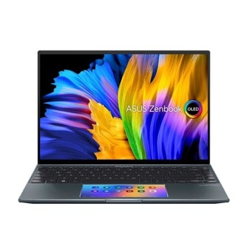 Лаптоп Asus Zenbook 14X OLED UX5400EA-OLED-KN721X (90NB0TA3-M04040)(сив), четириядрен Tiger Lake Intel Core i7-1165G7 2.8/4.7 GHz, 14" (35.56 cm) Retina OLED Touchscreen Glare Display, (HDMI), 16GB DDR4, 512GB SSD, | JAR Computers ASUS Zenbook 14X OLED UX5400EA-OLED-KN721X