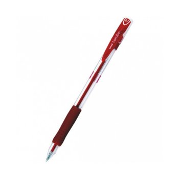 Химикалка UNI SG-100(07), червен цвят на писане, 0.7 mm, прозрачна, цената е за 1бр. (продава се в опаковка от 12 бр.) | JAR Computers UNI SG-100(07), Red