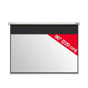Екран Acer M90-W01MG 90" (228.60 cm), за стена/таван | JAR Computers Acer M90-W01MG Projection Screen