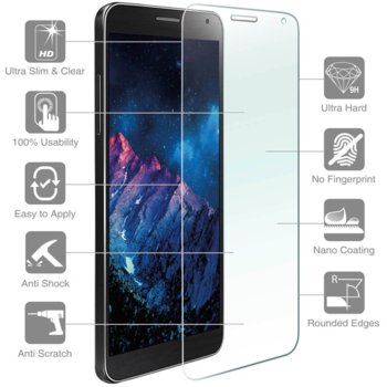 Протектор от закалено стъкло /Tempered Glass/ 4Smarts за Huawei Honor 7 image