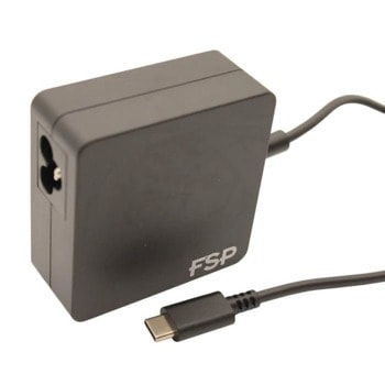 Захранване (заместител) за лаптопи FSP NB 65W, вх. 100-240 V, изх. 5-20 V, 3-3.25A, 65W, USB-C image