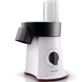 Кухненски робот Philips HR-1388/80, 500 W, 5 вложки за нарязване, Неръждаема стомана, бял image