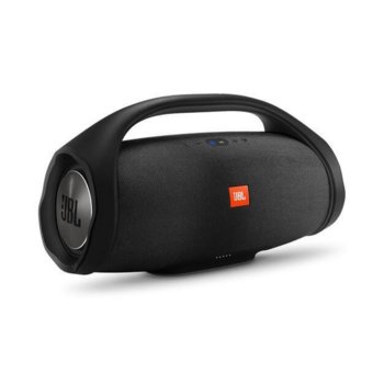 Тонколона JBL Boombox, водоустойчива, безжична, с вградена батерия, зареждащa мобилни устройства, черна | JAR Computers JBL Boombox