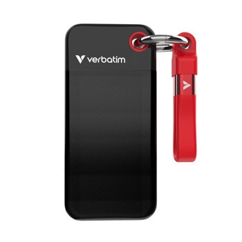 Verbatim Pocket SSD Black/Red 32192