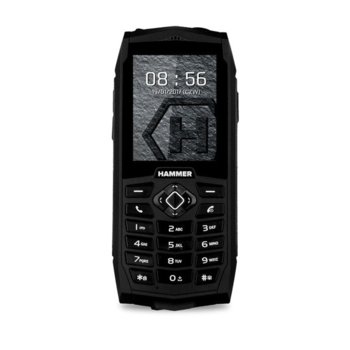 GSM myPhone Hammer 3 (черен), поддържа 2 sim карти, 2.4" (6.10 cm), 64 MB eMMC(+microSD слот), VGA, сертифициран по IP68, 160g | JAR Computers myPhone Hammer 3